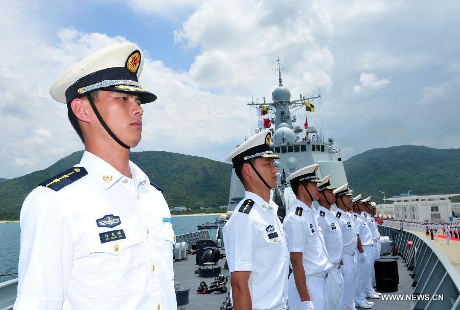 Отряд военных кораблей ВМС НОАК отправился в США для участия в военно-морских маневрах "Римпак-2014"