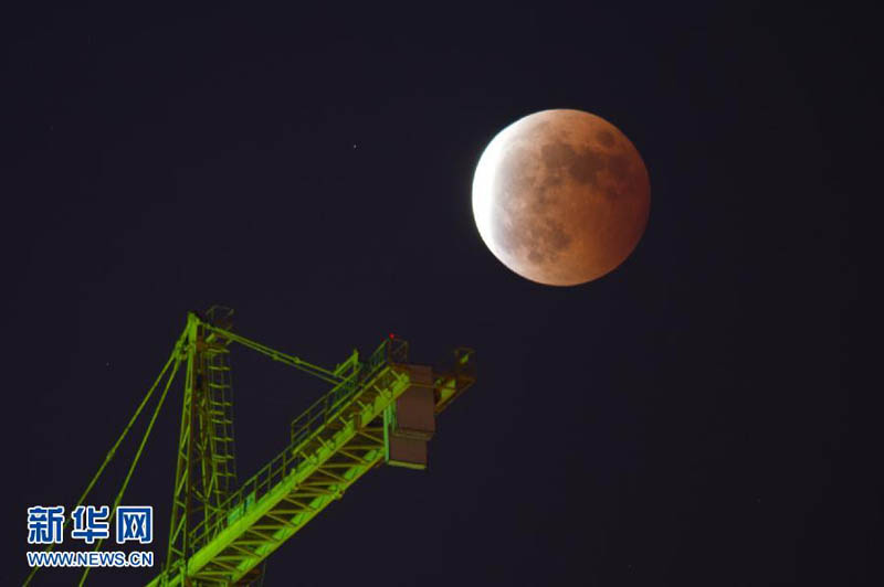 Во всем мире наблюдают полное лунное затмение