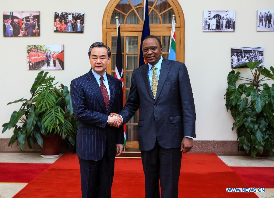 Президент Кении У. Кениата встретился с главой МИД КНР Ван И