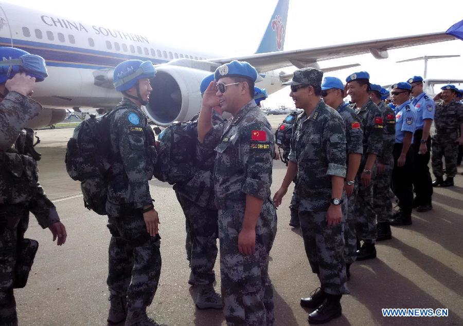 Последнее подразделение миротворческого пехотного батальона КНР прибыло в Южный Судан
