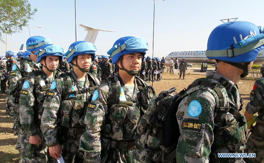 Последнее подразделение миротворческого пехотного батальона КНР прибыло в Южный Судан