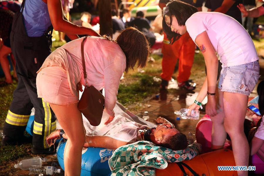 Количество пострадавших в результате взрыва в городе Синьбэй возросло до 524 человек
