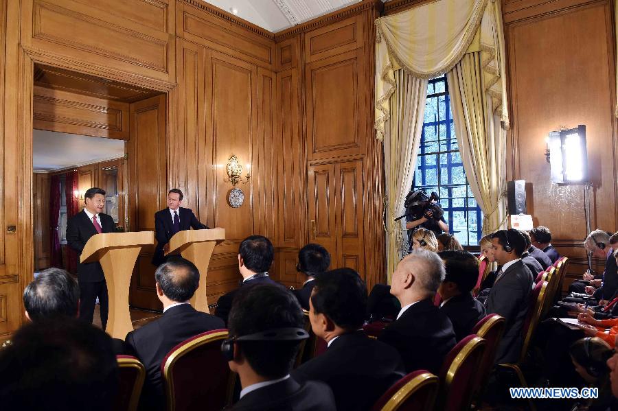 Си Цзиньпин провел переговоры с премьер-министром Великобритании Дэвидом Кэмероном