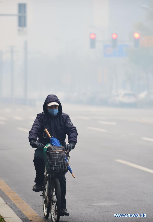 Загрязнение воздуха может сохраняться на большей части северо-востока Китая до 14 ноября