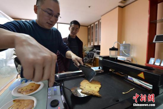 В Чэнду появился 3D-принтер для жареных лепешек