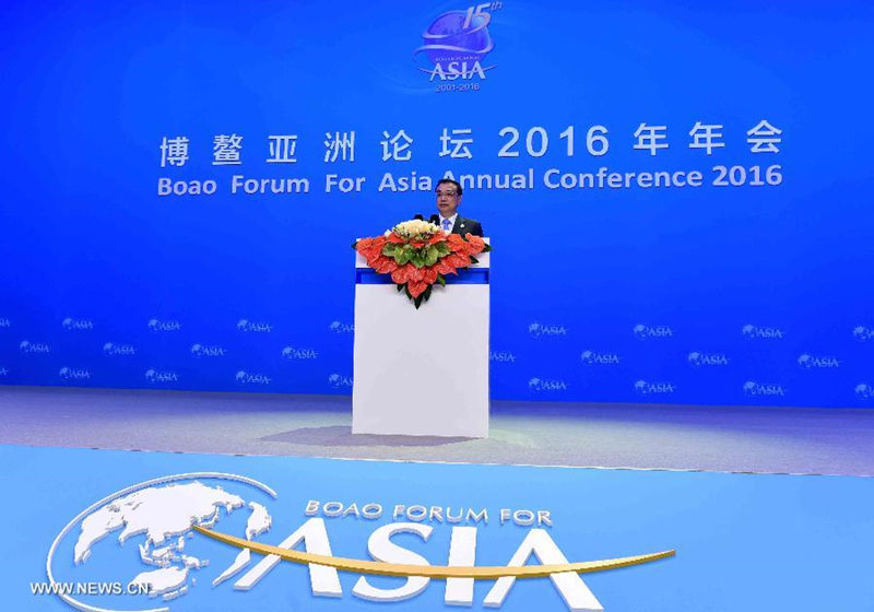 Ли Кэцян выступил на церемонии открытия Боаоского Азиатского Форума- 2016
