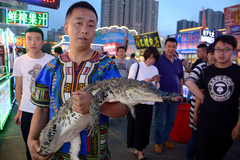 Шашлыки из крокодила за 20 юаней появились в Шэньяне