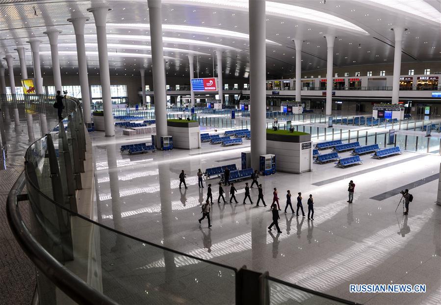 Новый Урумчийский вокзал высокоскоростной железной дороги скоро заработает в тестовом режиме