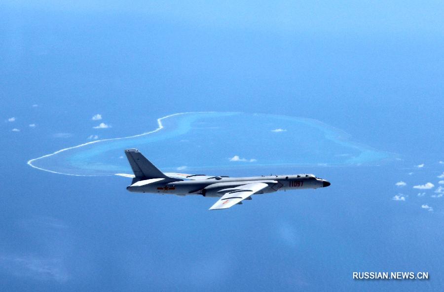 Авиация ВВС Китая осуществила очередной боевой крейсерский полет над Южно-Китайским морем