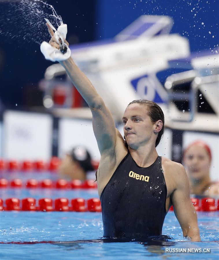 Венгерская спортсменка Катинка Хошсу установила мировой рекорд в комплексом плавании на 400 на ОИ в Рио