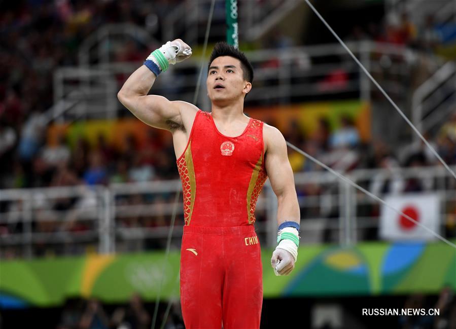 Мужская сборная Китая по спортивной гимнастике завоевала бронзу Олимпийских игр в командном многоборье