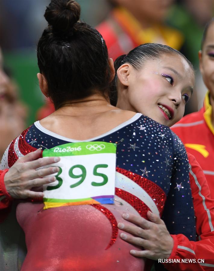 Женская сборная Китая по спортивной гимнастике завоевала бронзу Олимпиады