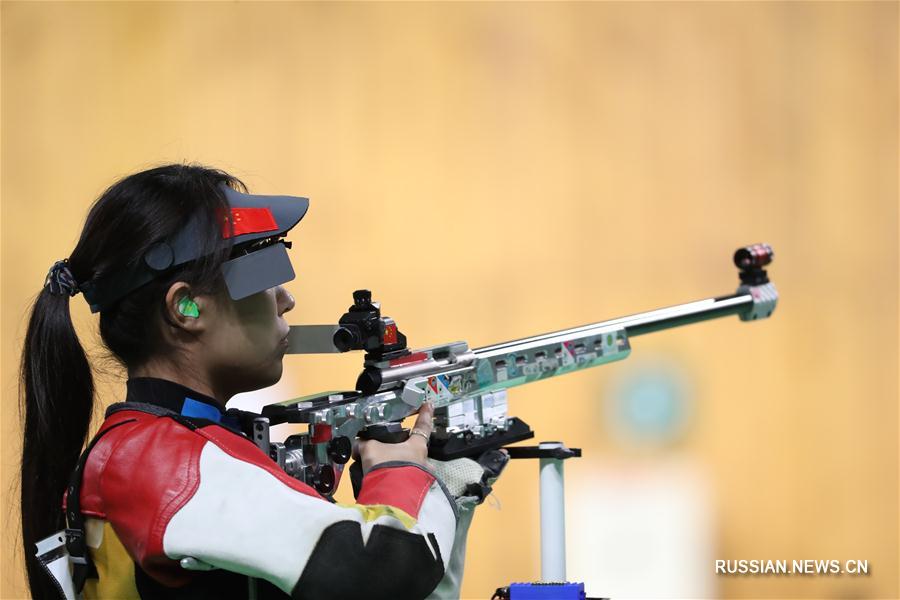 Чжан Биньбинь завоевала серебро в стрельбе из винтовки с трех позиций с 50 метров на Олимпиаде-2016