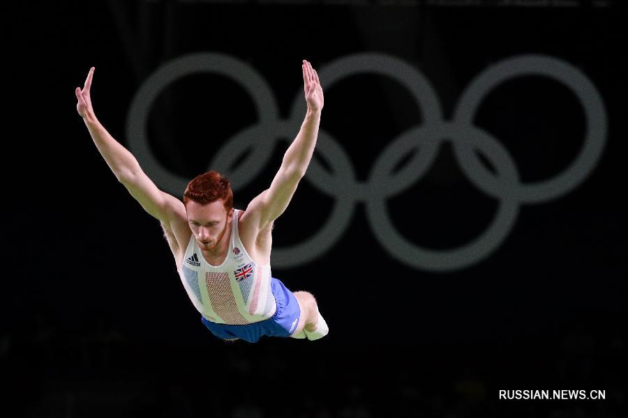 Завершился финал Олимпийских игр в мужских индивидуальных прыжках на батуте