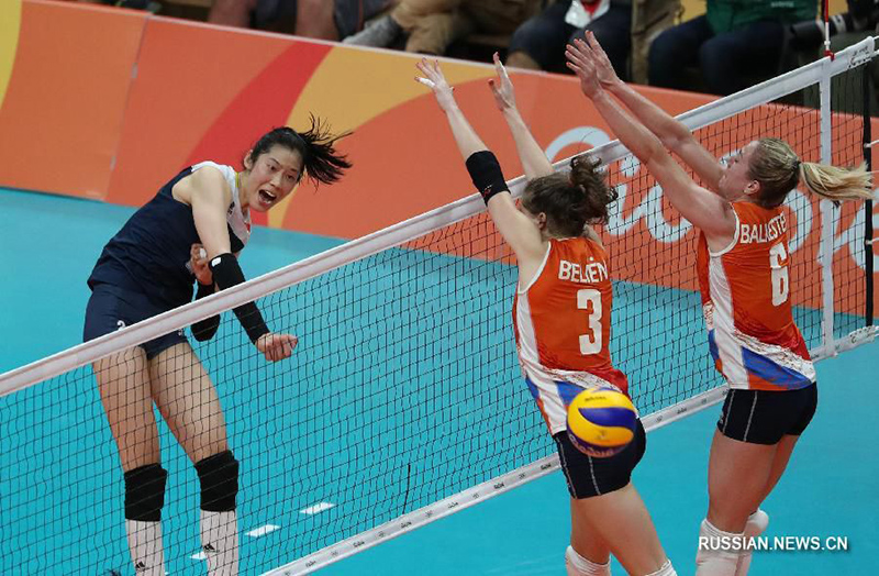 Китайская волейбольная сборная победила сборную Нидерландов и вышла в финал ОИ
