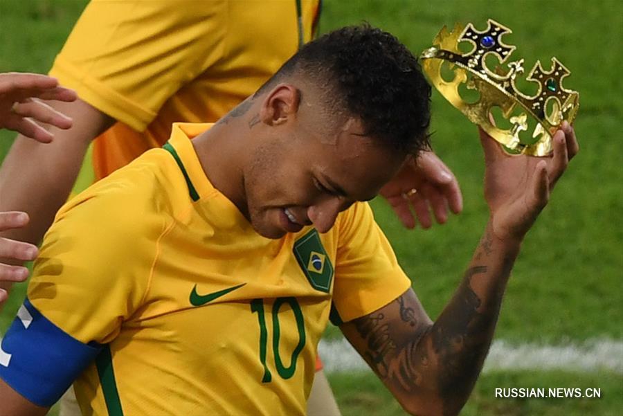 Мужская футбольная сборная Бразилии завоевала золотую медаль
