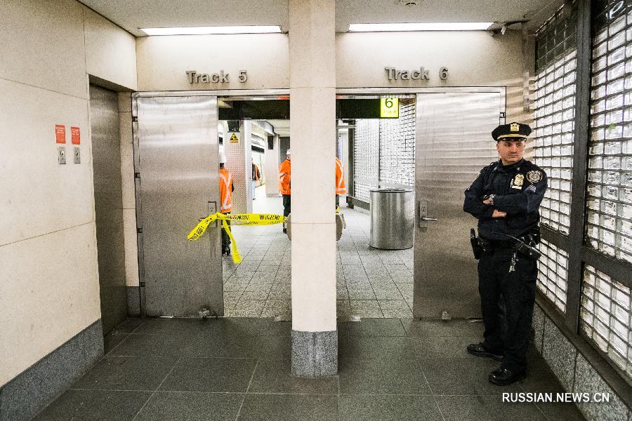 В результате схода с рельсов поезда в Нью-Йорке пострадали 103 человека