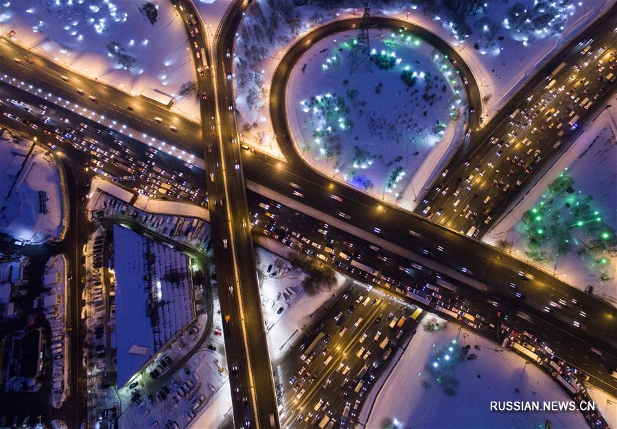 Ночные пейзажи в Москве