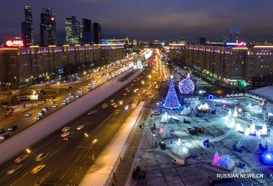 Ночные пейзажи в Москве