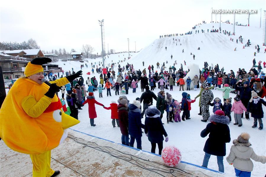 Всемирный день снега в минском горнолыжном центре "Солнечная долина"