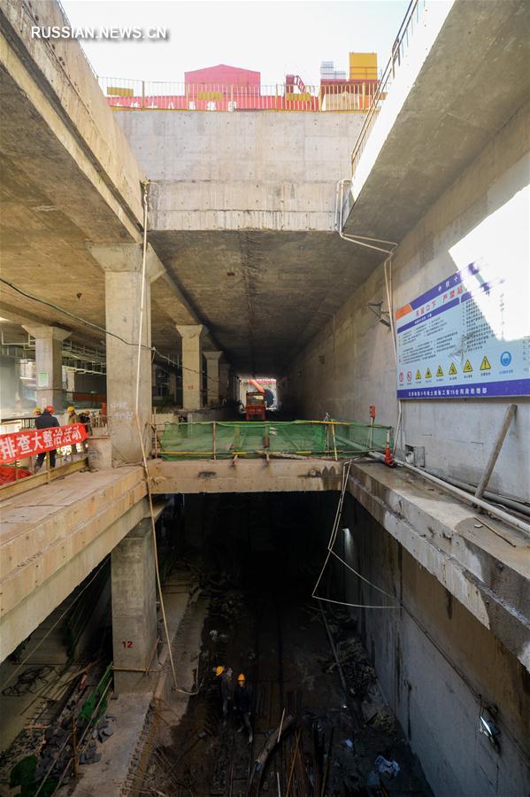 В Тяньцзине завершена проходка самого длинного в Китае двухуровневого железнодорожного тоннеля