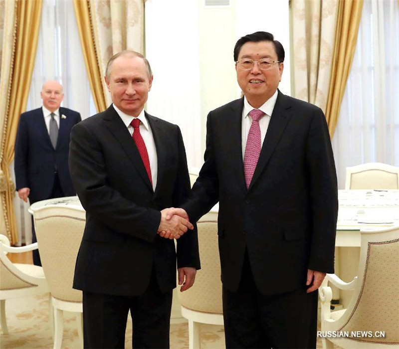 Состоялась встреча Чжан Дэцзяна и Владимира Путина