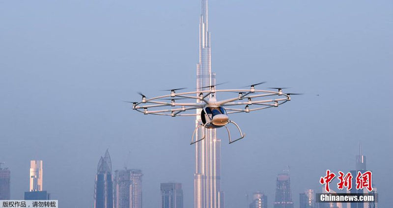 В Дубае прошли испытания первого в мире беспилотного летающего такси