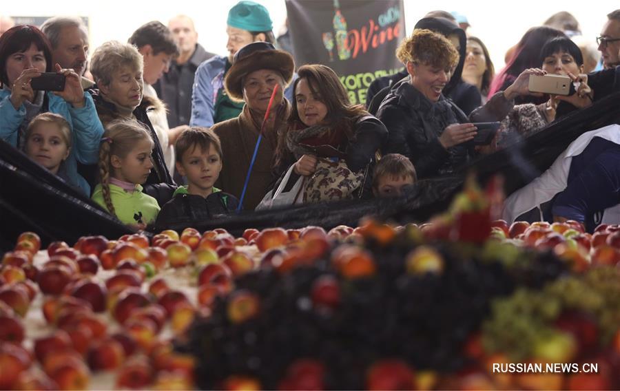 В Киеве испекли рекордно большой вегетарианский торт