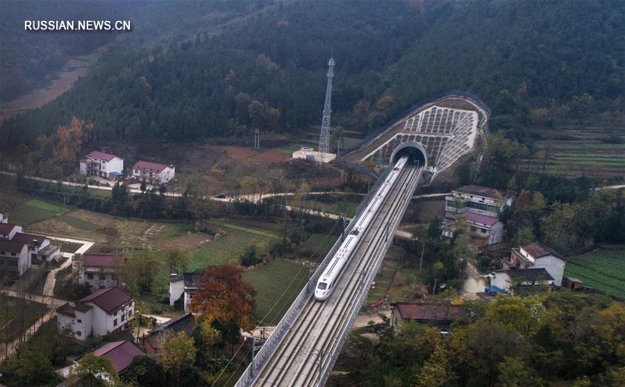 Высокоскоростная магистраль Сиань-Чэнду будет сдана в эксплуатацию 6 декабря