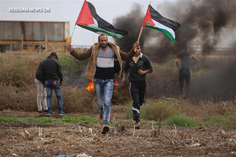 Жители Палестины провели демонстрации в знак протеста против признания Соединенными Штатами Иерусалима столицей Израиля