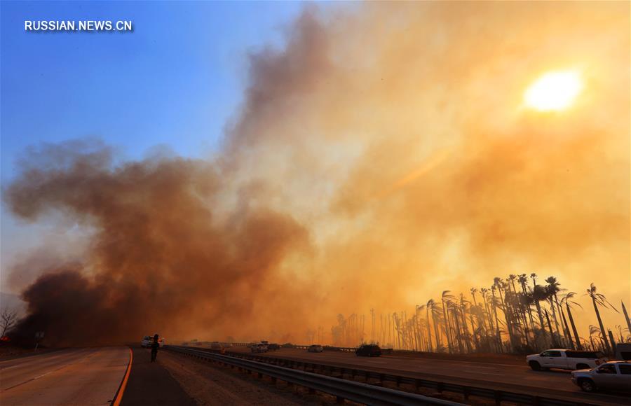 Горные пожары в американском штате Калифорния предварительно взяты под контроль