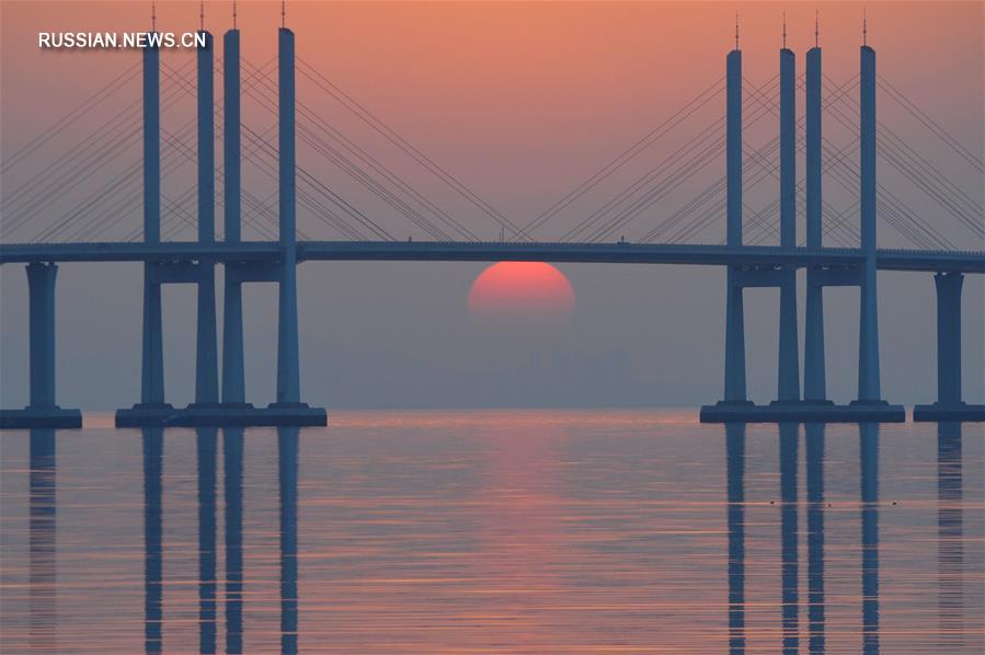 Самый протяженный в мире мост через морской залив