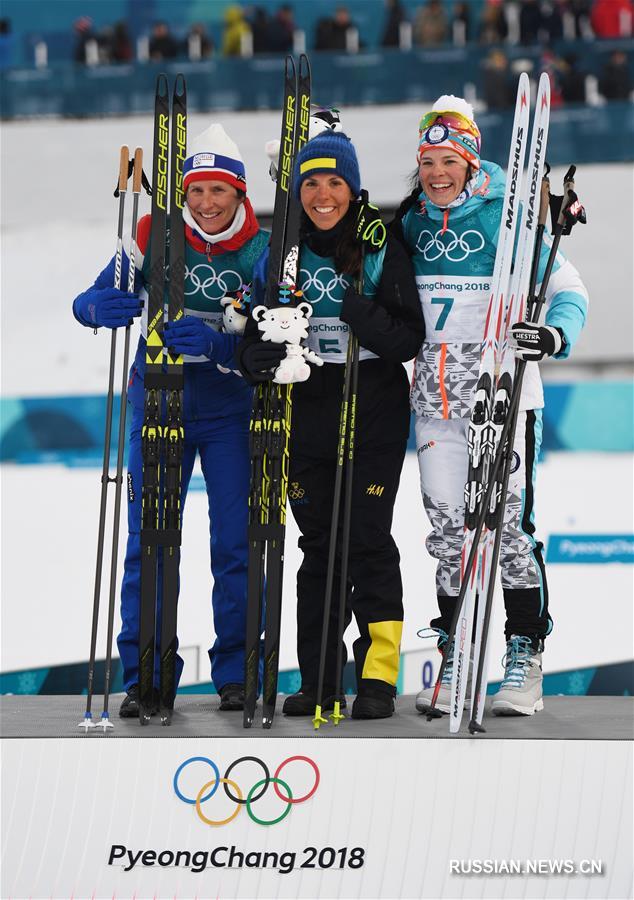 Шведская лыжница Шарлотт Калла завоевала первое золото зимней Олимпиады-2018