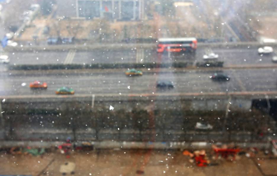 В Пекине выпал весенний снег
