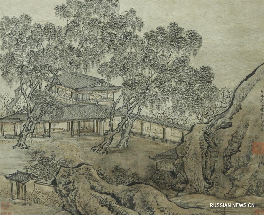 В Киеве проходит выставка старинных китайских картин-свитков "Дворец в горах"