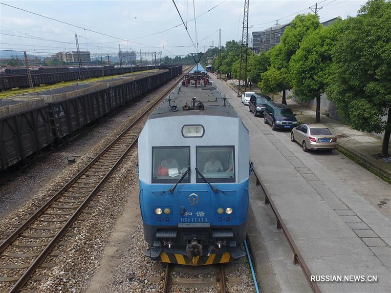По новому маршруту Хуайхуа -- Минск отправился первый грузовой поезд