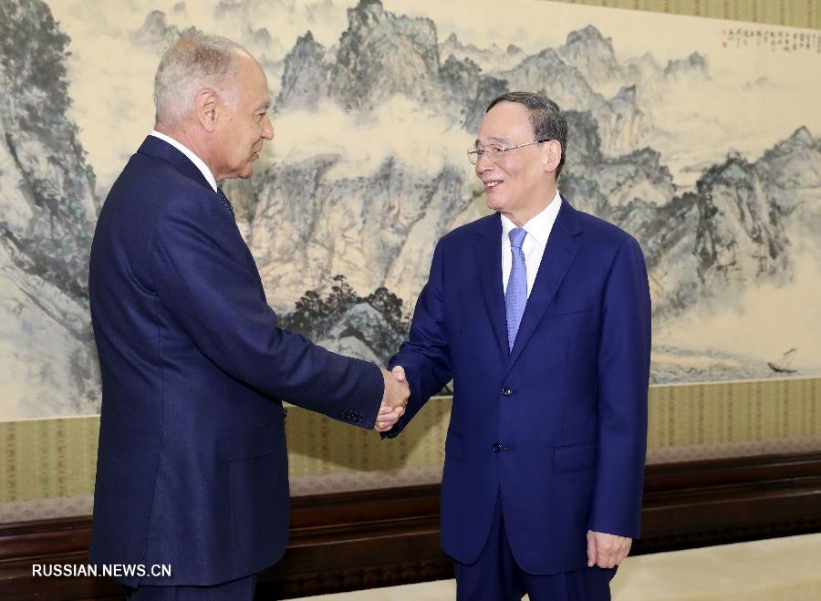 Ван Цишань встретился с генеральным секретарем ЛАГ и главой МИД Египта