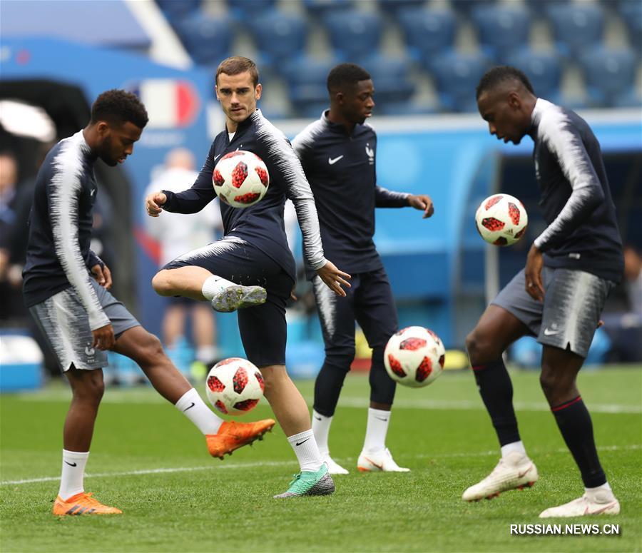 Футбол -- ЧМ-2018: сборная Франции готовится к полуфиналу