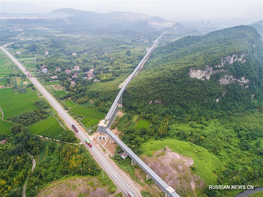 Началось тестирование самой протяженной в провинции Чжэцзян транспортерной линии с "нулевыми выбросами"