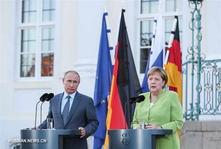 В. Путин и А. Меркель на переговорах обсудили острые вопросы