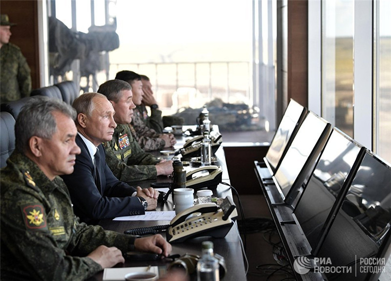РИА Новости / Алексей НикольскийВладимир Путин подчеркнул, что войска России, Китая и Монголии выполняют общую задачу – обеспечивают безопасность на евразийском пространстве.