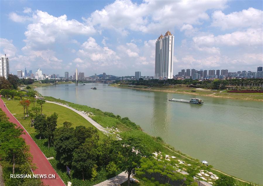 Развитие транспорта на реке Сицзян на юго-западе Китая