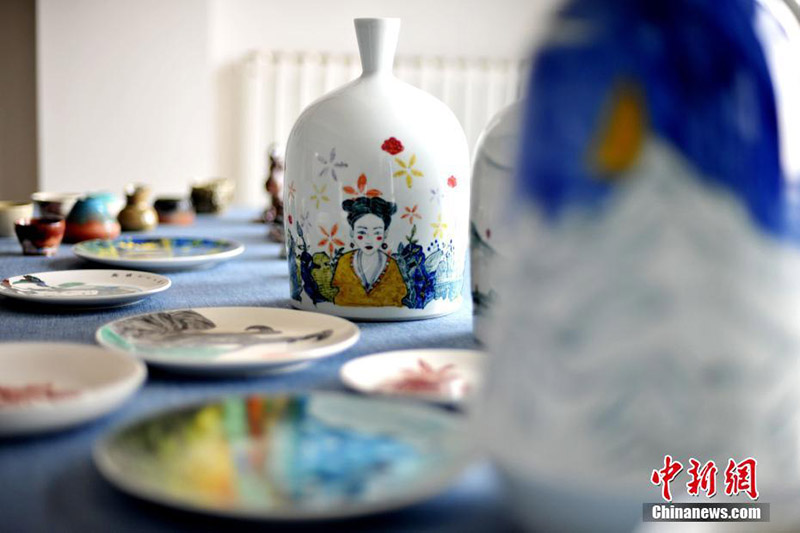 Выставка творческих работ на тему культуры расписной керамики стиля Мацзяяо
