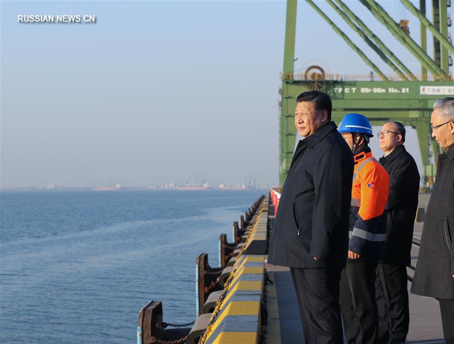 Си Цзиньпин совершил инспекционно-ознакомительную поездку в город Тяньцзинь