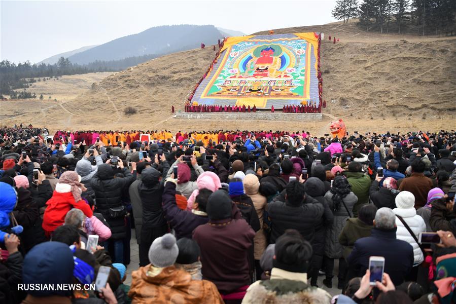 Ежегодный праздник Чжаньфо в тибетском монастыре Лабранг