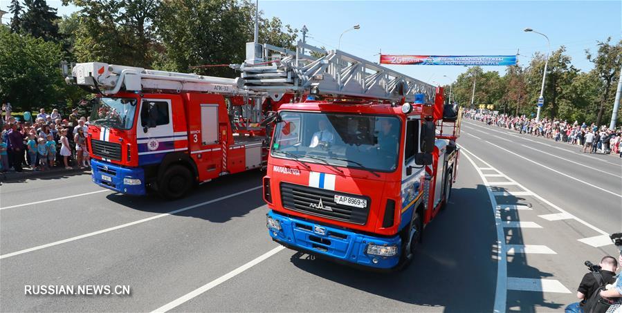 В Минске состоялись торжества в честь Дня пожарной службы 