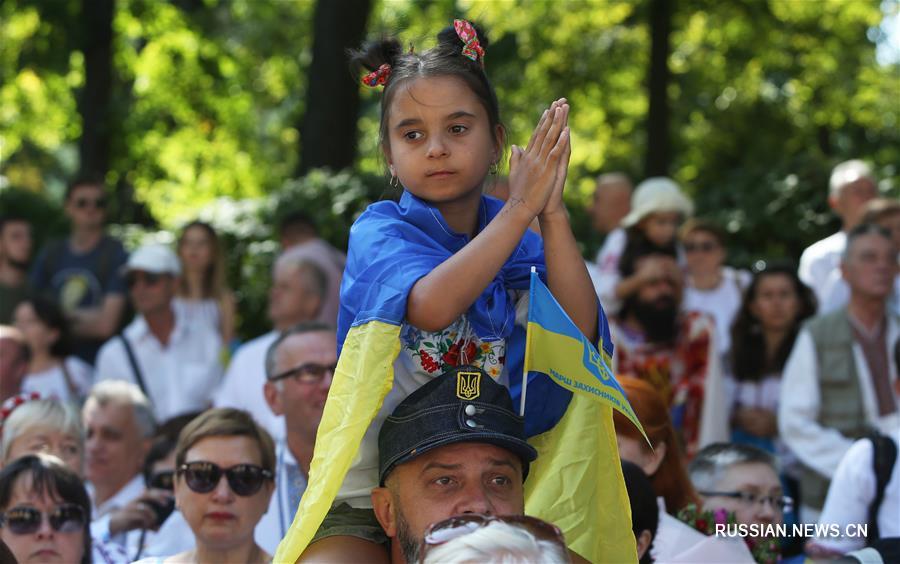 В Киеве прошли праздничные мероприятия по случаю Дня независимости Украины