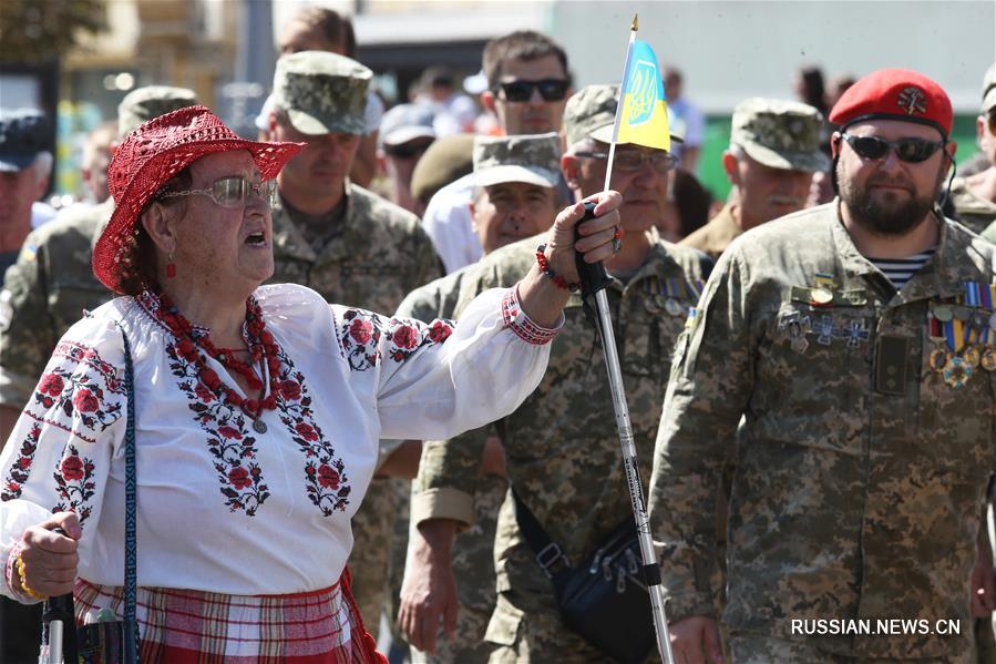 В Киеве прошли праздничные мероприятия по случаю Дня независимости Украины