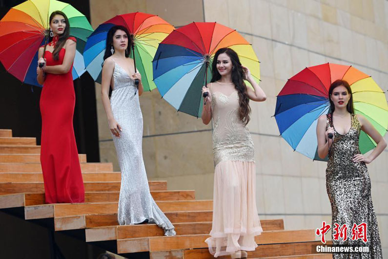 Финалистки конкурса «Мисс Туризм Шелкового Пути-2019» в Северо-Западном Китае