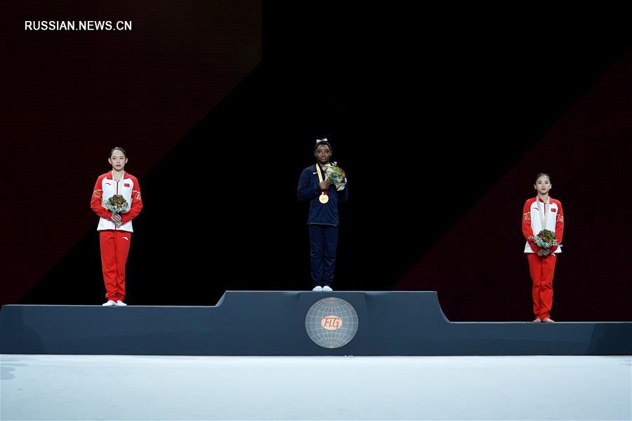 Спортивная гимнастика -- ЧМ-2019: китайские гимнастки выиграли серебро и бронзу в соревнованиях на бревне
